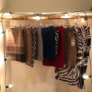 Lot of 10 mini/sexy skirts